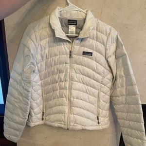 White Patagonia Nanopuff Jacket Size S